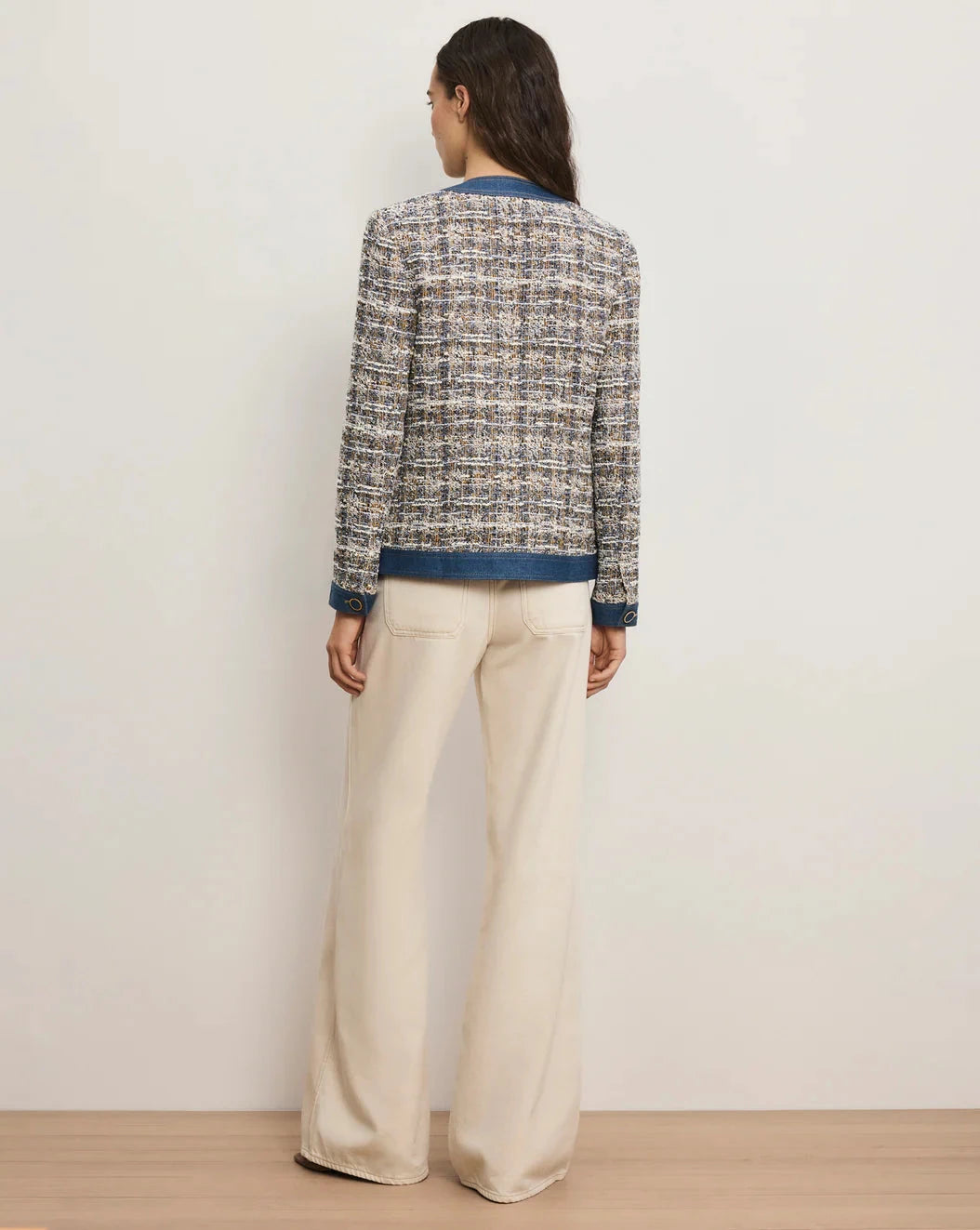 Ainslie Tweed Jacket Navy Multi Jackets - Denim Veronica Beard 