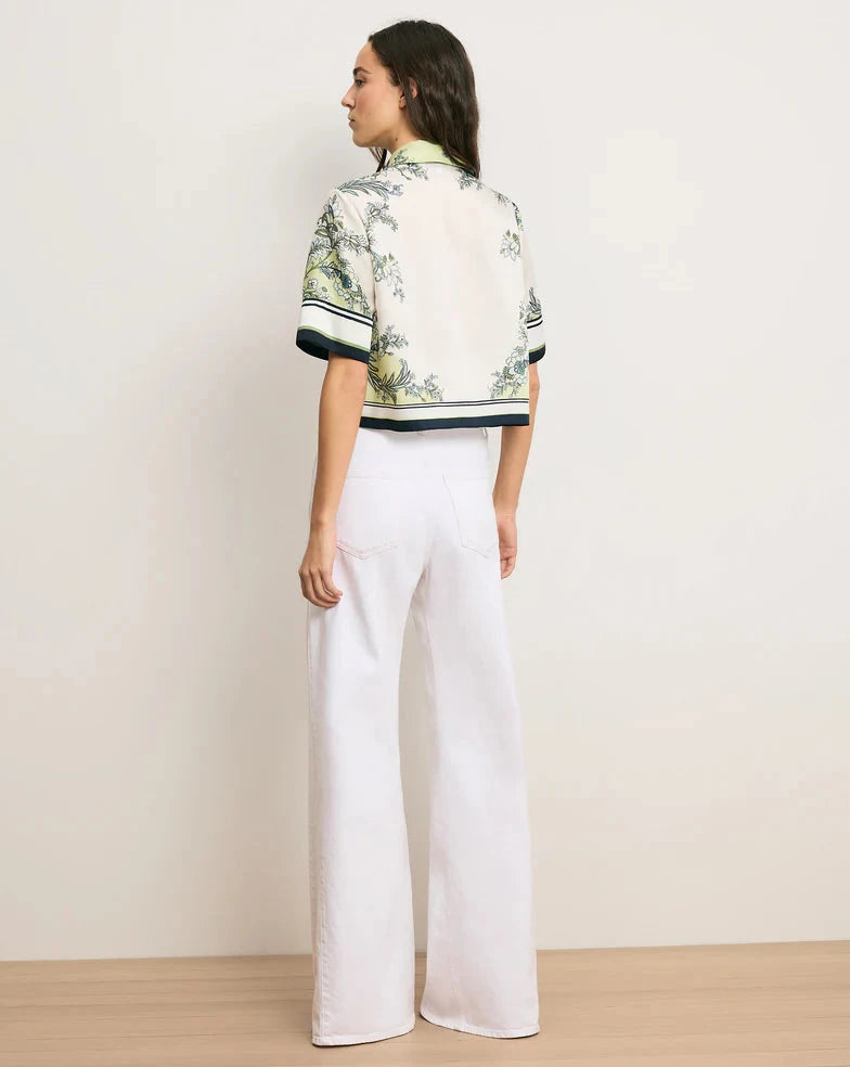 Spruce Button Down Top Light Pistachio Tops - Button Down Veronica Beard 