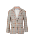 Schoolboy Plaid Dickey Jacket Muted Clay Multi Jackets - Blazers Veronica Beard 