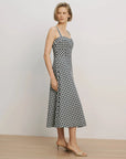 Aila Dress Gingham Navy/Dove