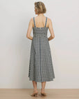 Aila Dress Gingham Navy/Dove