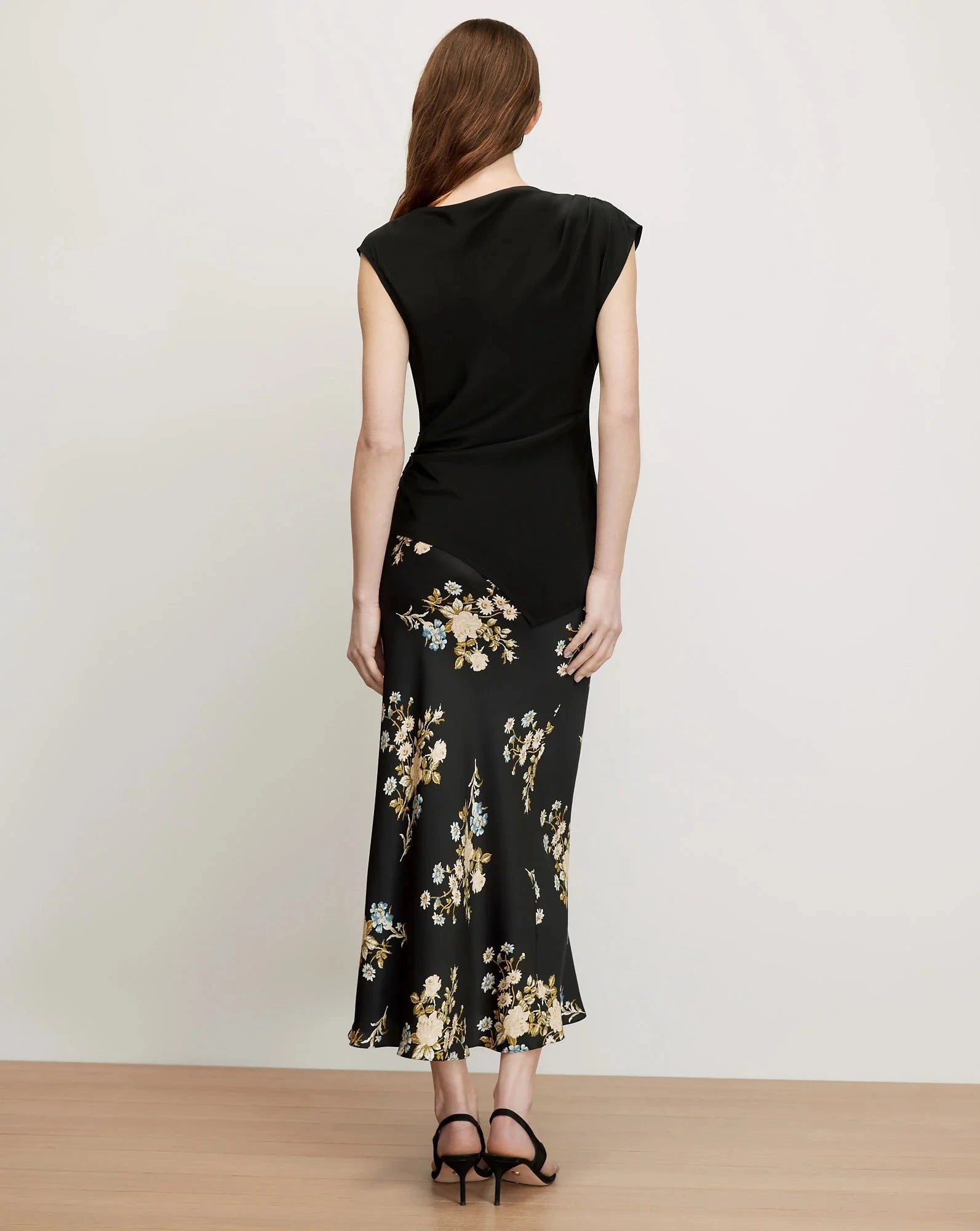 Yvonne Asymmetrical Top Black Tops - Blouses Veronica Beard 