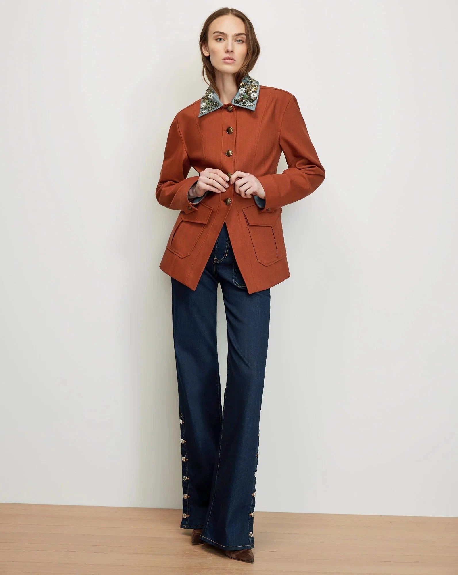 Laramie Dickey Jacket Rust Jackets - Dickey Veronica Beard 
