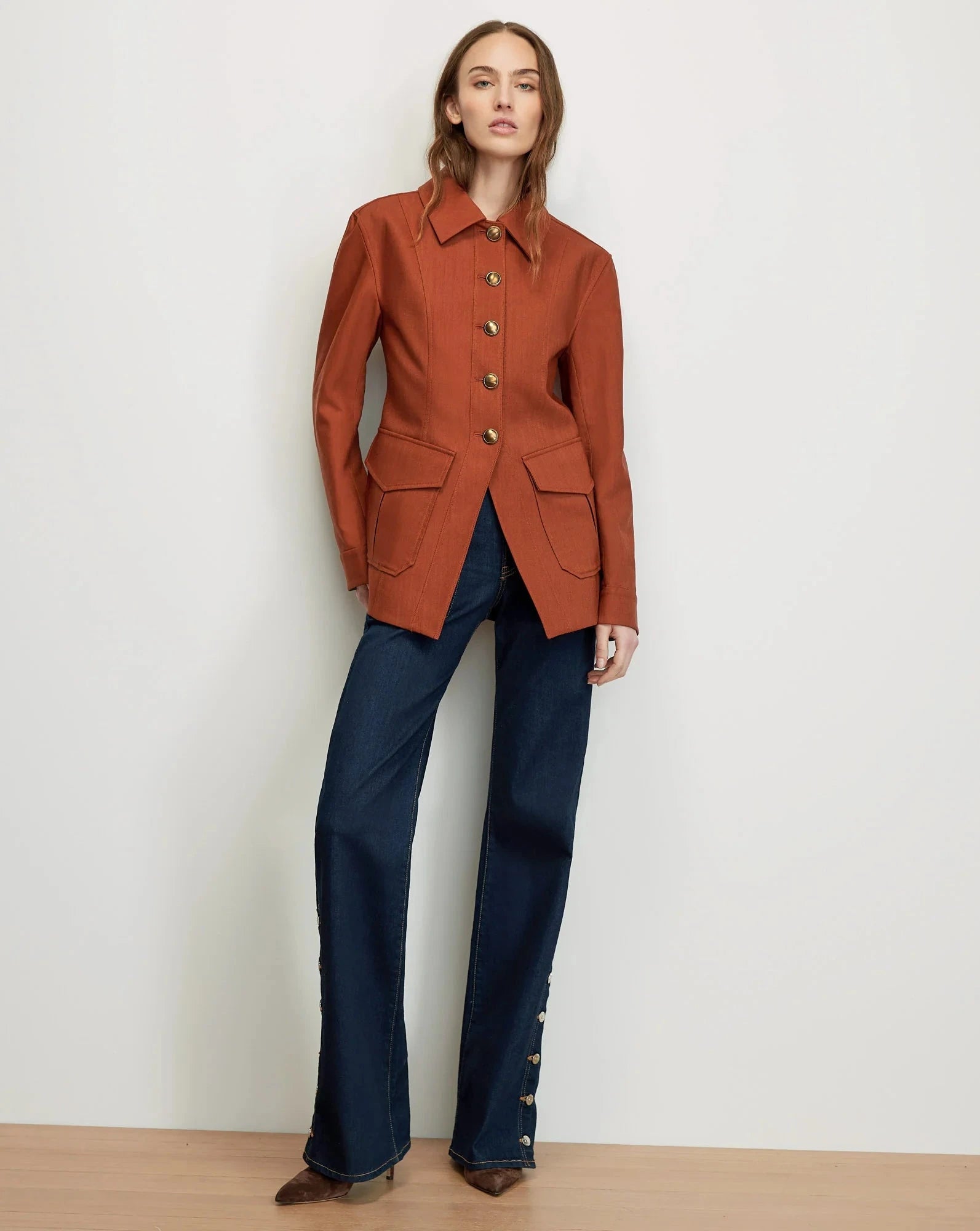 Laramie Dickey Jacket Rust Jackets - Dickey Veronica Beard 