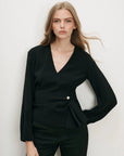 Drew Top Black Tops - Blouses Veronica Beard 