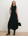Freja Brooch Dress Black