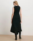 Freja Brooch Dress Black