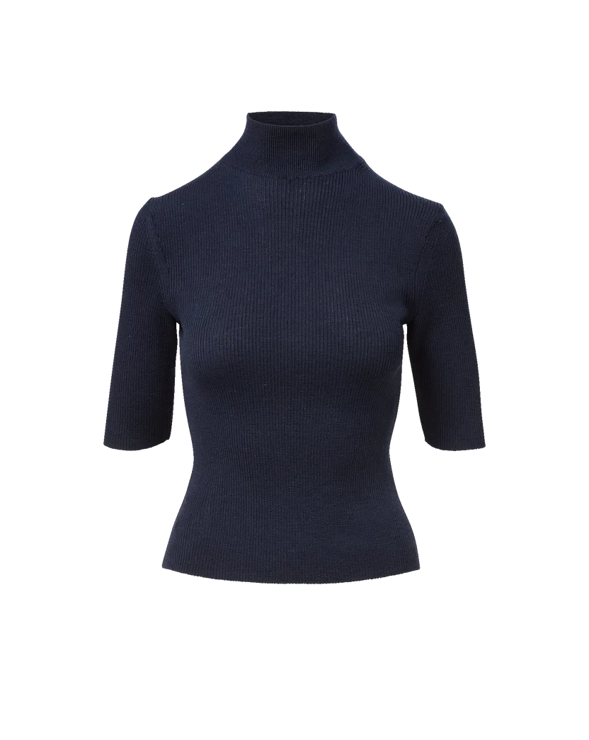 Alastair Merino Wool Pullover Heritage Navy Melange