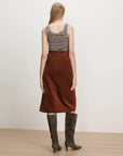 Alexie Corduroy Skirt Rust Skirts - Midi Veronica Beard 