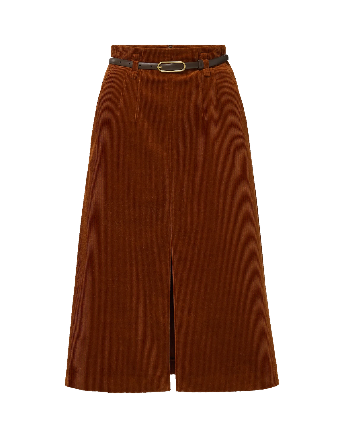 Alexie Corduroy Skirt Rust Skirts - Midi Veronica Beard 