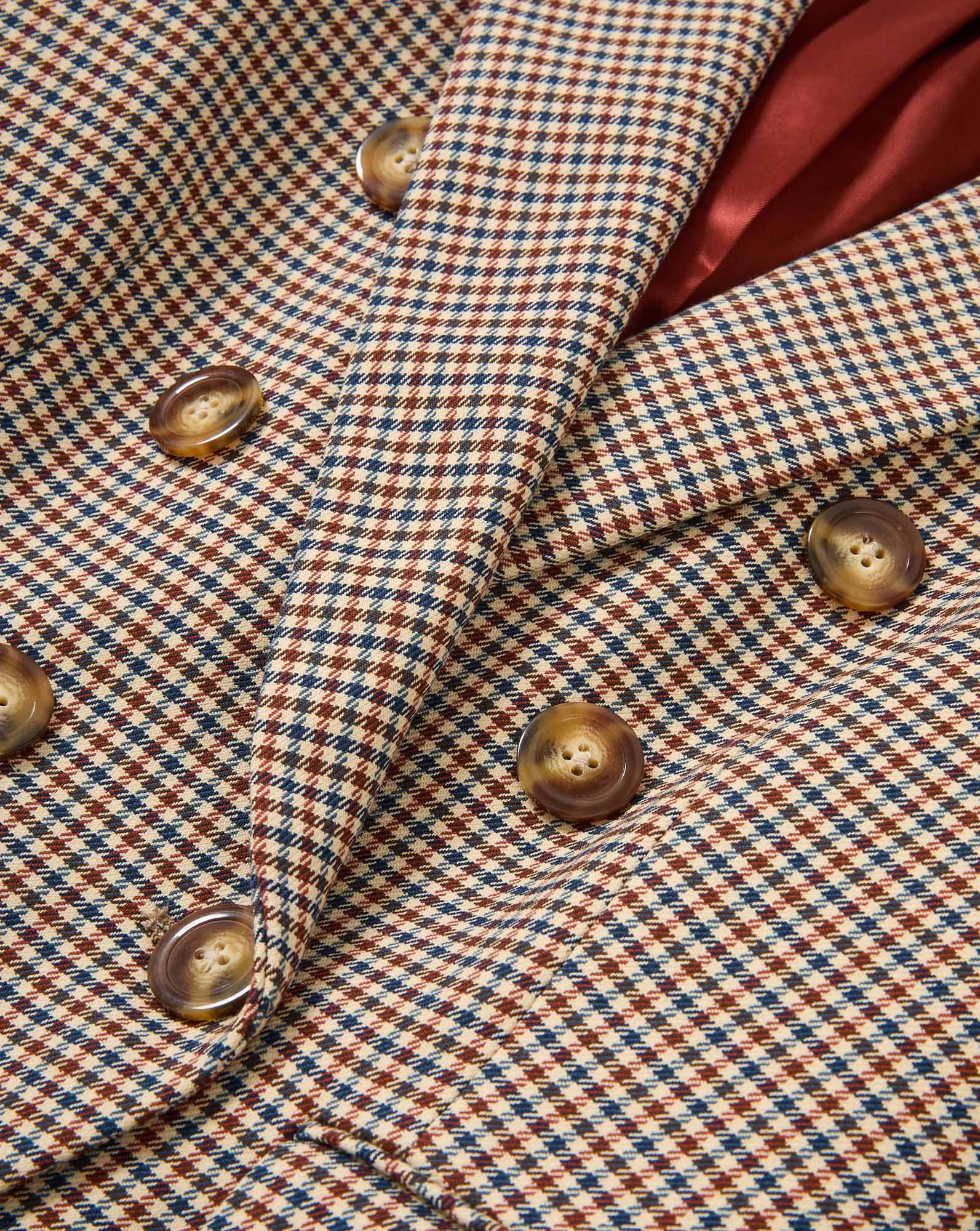 Miller Houndstooth Dickey Jacket Rust/Navy Multi