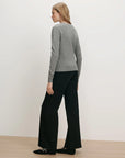 Frankie Pullover with Pearl Pin Medium Heather Grey