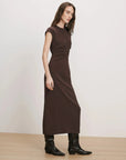 June Midi Dress Espresso Dresses - Midi Veronica Beard 