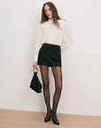 Brooks Blouse Dove White Tops - Blouses Veronica Beard 