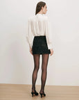 Brooks Blouse Dove White Tops - Blouses Veronica Beard 