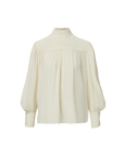 Brooks Blouse Dove White Tops - Blouses Veronica Beard 