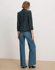 Schoolboy Plaid Dickey Jacket Teal Multi Jackets - Blazers Veronica Beard 