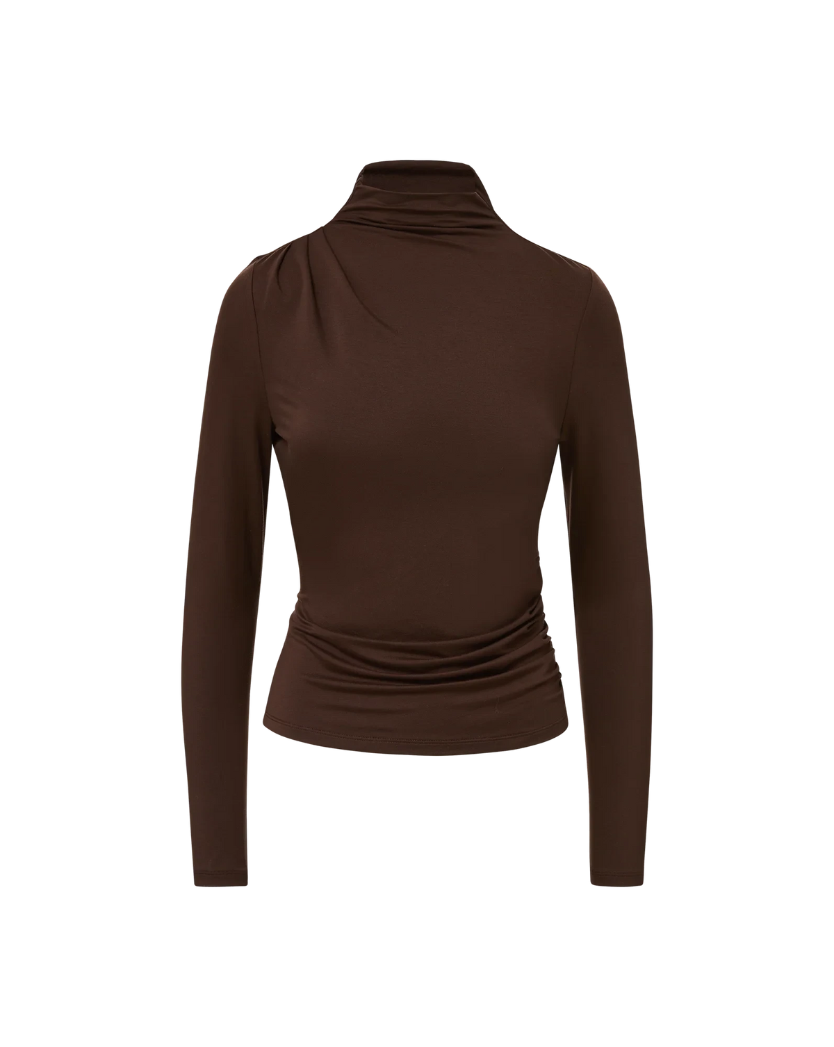 Mylie Top Espresso Tops - Turtleneck Veronica Beard 