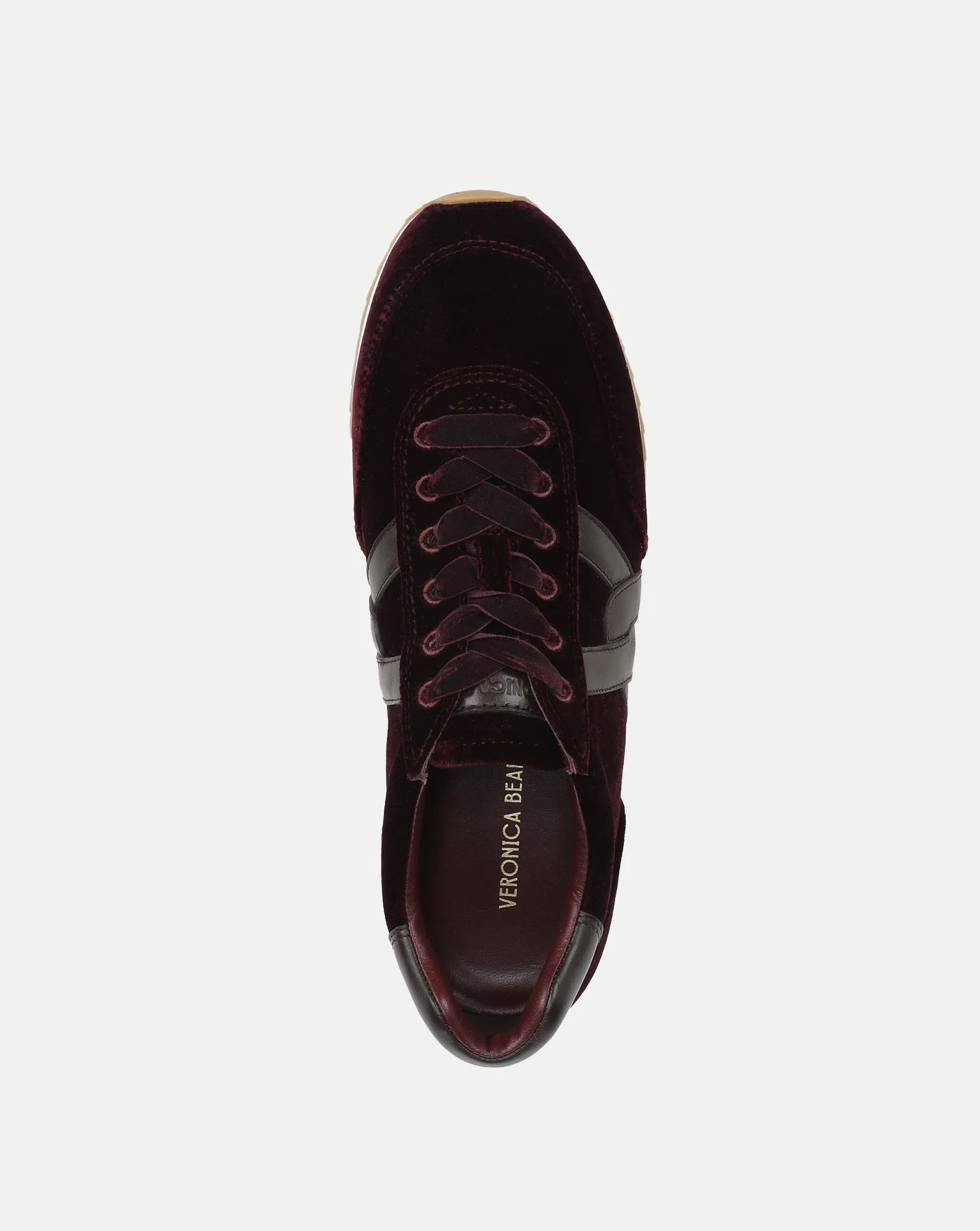 Penrose Velvet Sneaker Burgundy