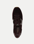 Penrose Velvet Sneaker Burgundy