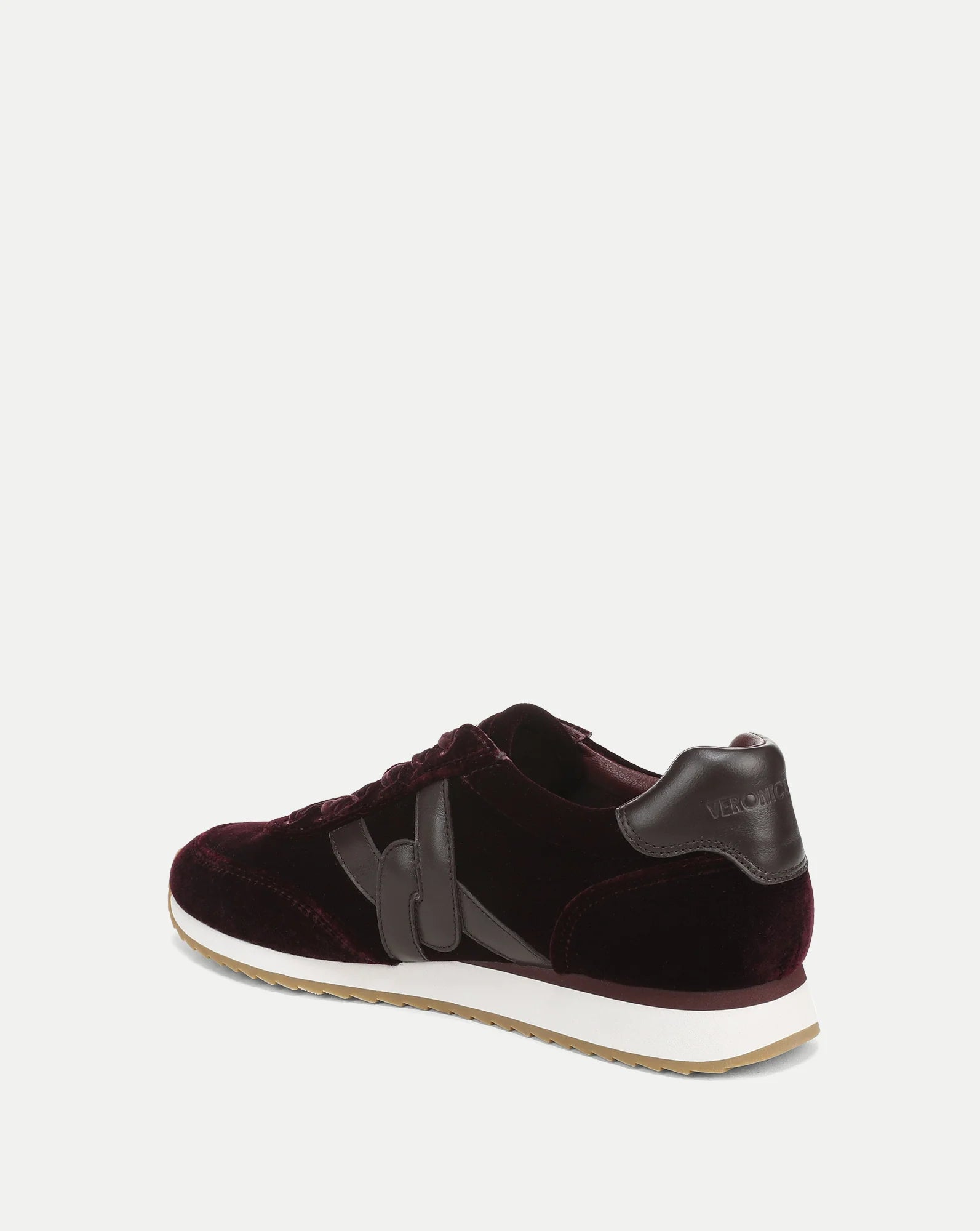 Penrose Velvet Sneaker Burgundy