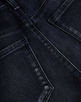 Ruth High Rise Straight Raw Obsidian Denim - Straight L'Agence 