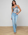 Ruth High Rise Straight Rosedale Denim - Straight L'Agence 