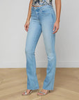 Ruth High Rise Straight Rosedale Denim - Straight L'Agence 
