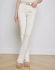 Ruth Straight Leg Jean Vintage White Denim - Straight L'Agence 