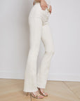 Ruth Straight Leg Jean Vintage White Denim - Straight L'Agence 