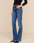 Ruth High Rise Straight Newcastle Denim - Straight L'Agence 
