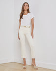 Kendra Crop Flare Vintage White Denim - Cropped & Ankle L'Agence 