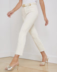 Kendra Crop Flare Vintage White Denim - Cropped & Ankle L'Agence 