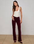 Stevie Velvet Jean Dark Port Denim - Straight L'Agence 