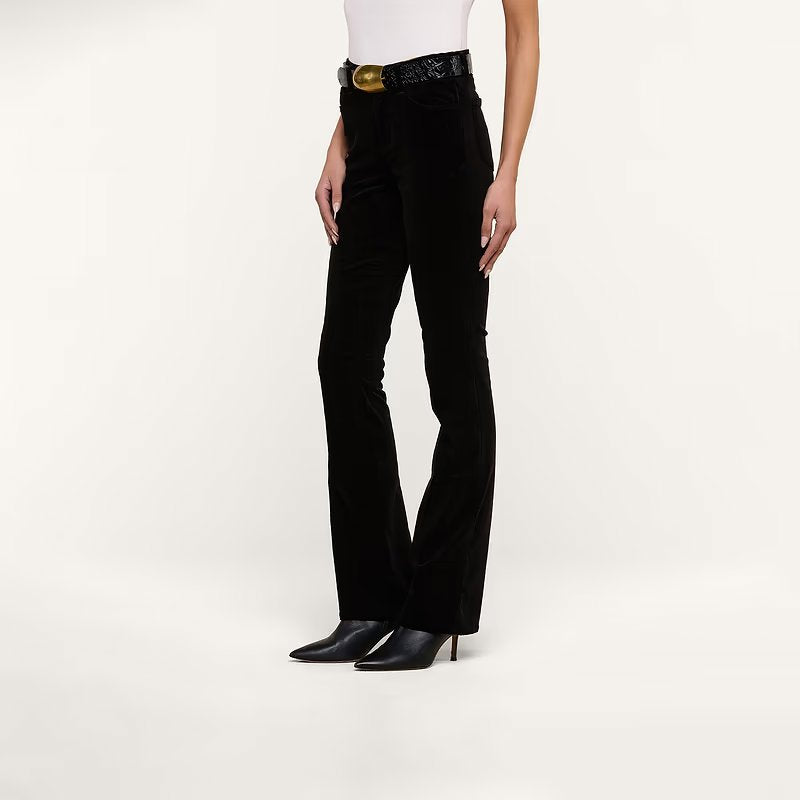 Stevie Velvet Jean Noir Denim - Straight L'Agence 