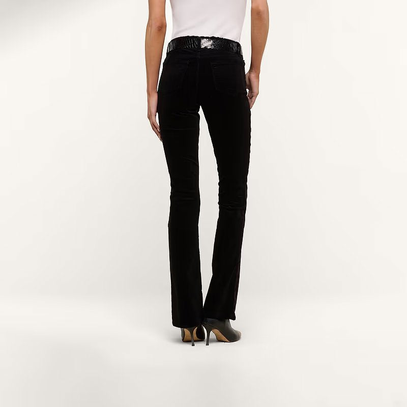 Stevie Velvet Jean Noir Denim - Straight L'Agence 