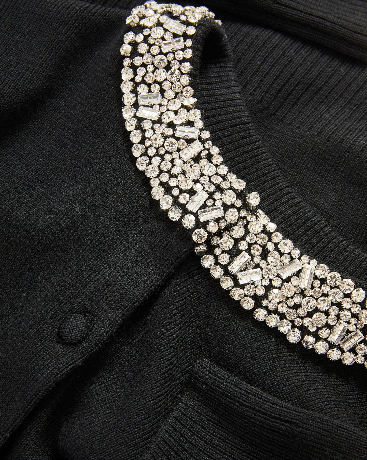 Daro Embellished Cardigan Black Sweater - Cardigans Veronica Beard 