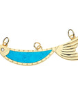 Strong Keep Swimming Fish Pendant Neck Cuff Necklaces Jane Win 