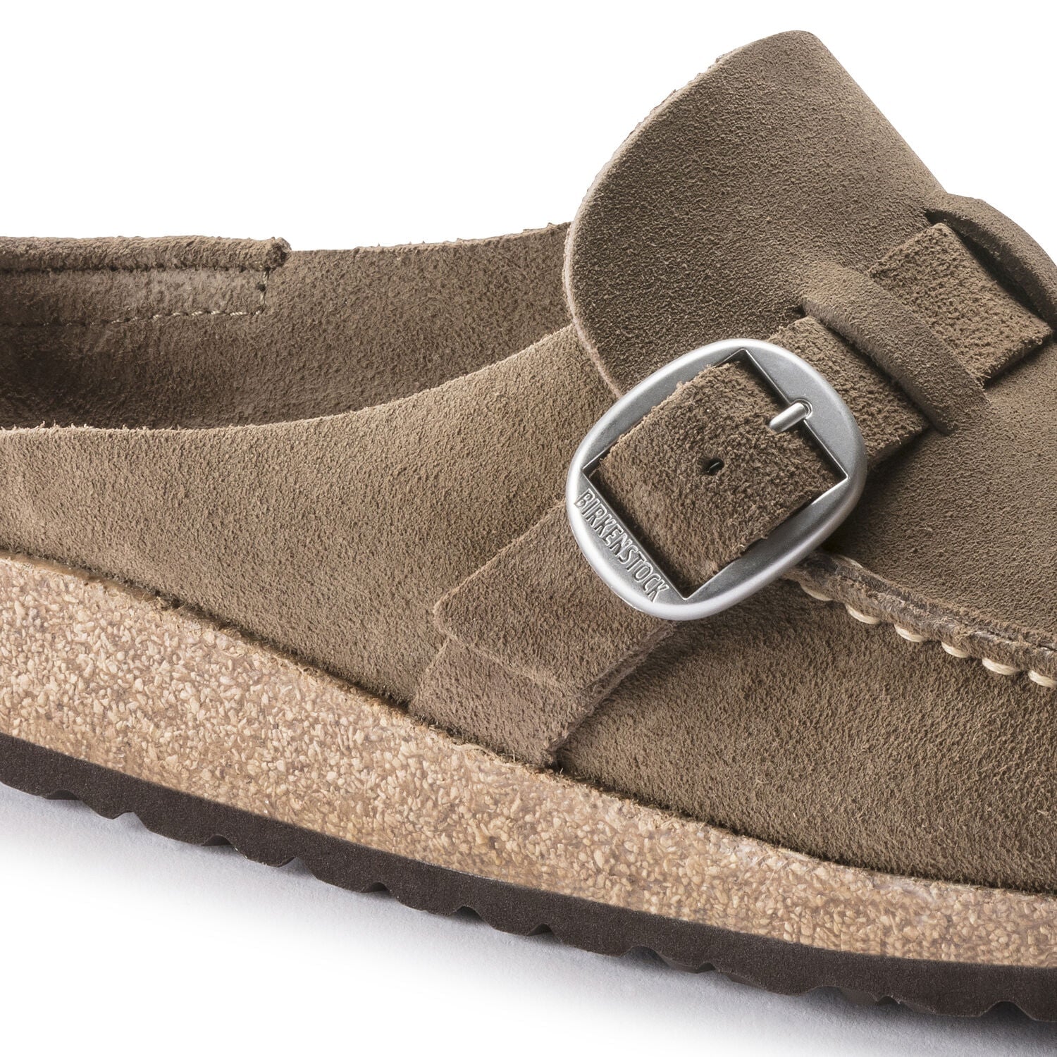 Buckley Gray Taupe Shoes - Flats - Slide Birkenstock 