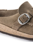 Buckley Gray Taupe Shoes - Flats - Slide Birkenstock 