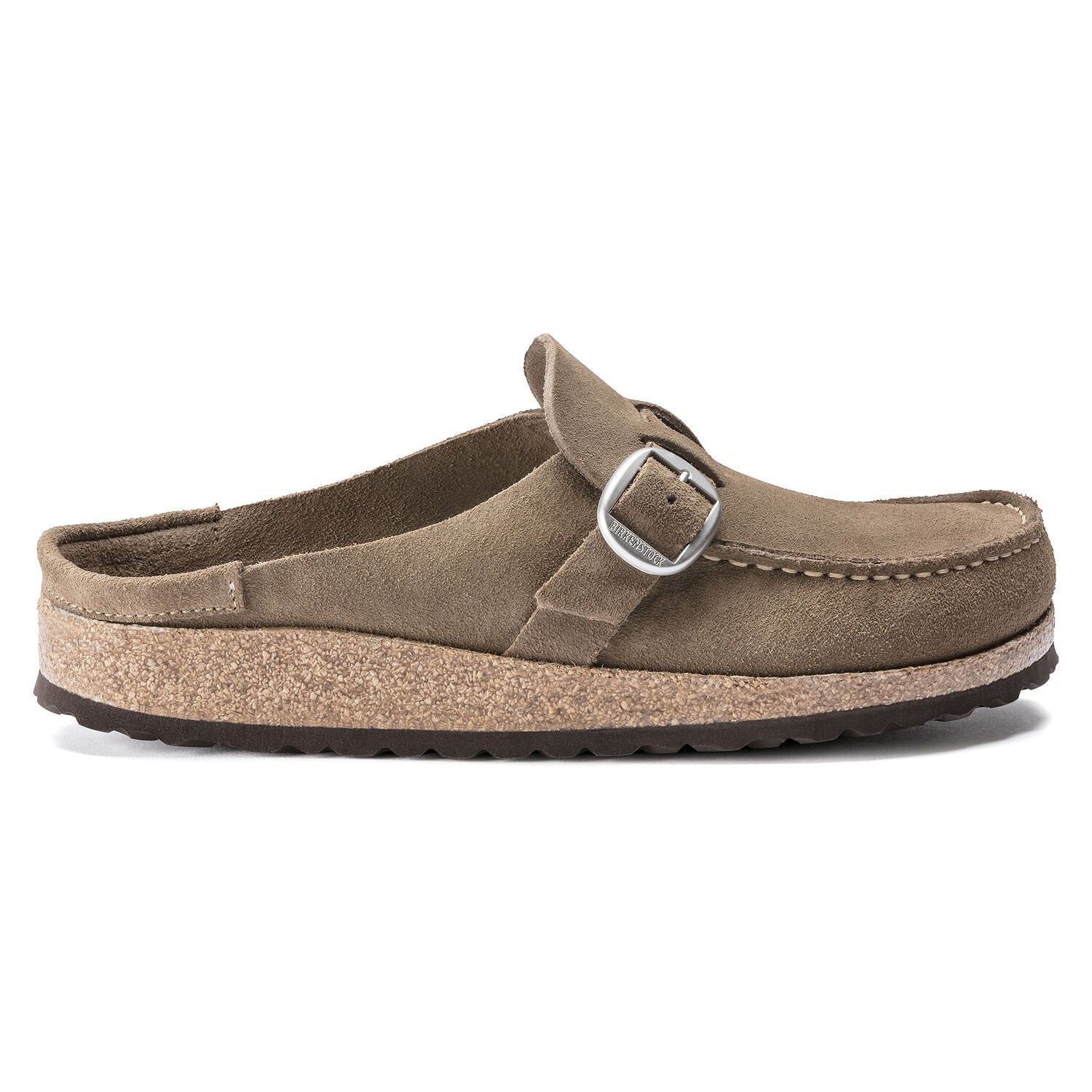 Buckley Gray Taupe Shoes - Flats - Slide Birkenstock 