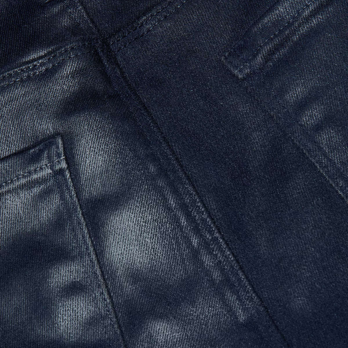 Selma High Rise Sleek Baby Boot Coated Deep Midnight Denim - Flare &amp; Wide Leg L'Agence 