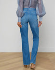Selma High Rise Sleek Baby Boot Getty Denim - Flare & Wide Leg L'Agence 