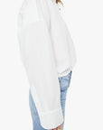 The Scrunchie Frenchie Top White Tops - Button Down Mother 