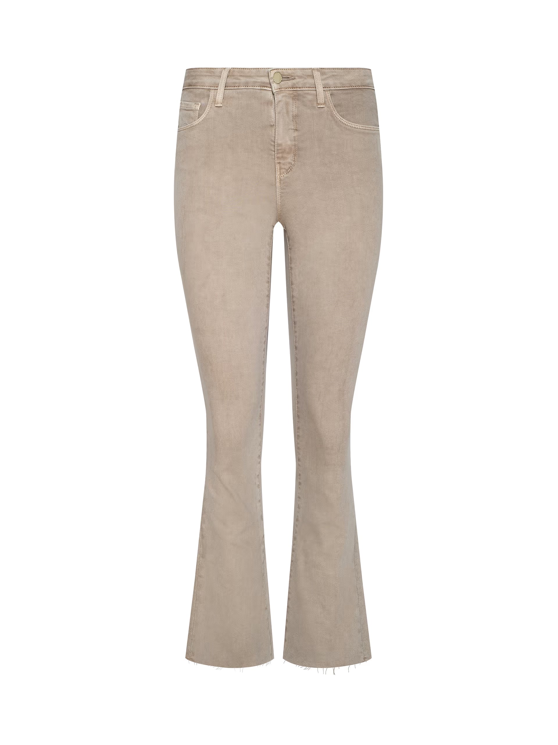 Kendra Cropped Flare Biscuit Denim - Cropped &amp; Ankle L'Agence 