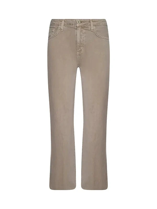 Wanda High Rise Crop Wide Leg Pant Biscuit Denim - Flare & Wide Leg L'Agence 