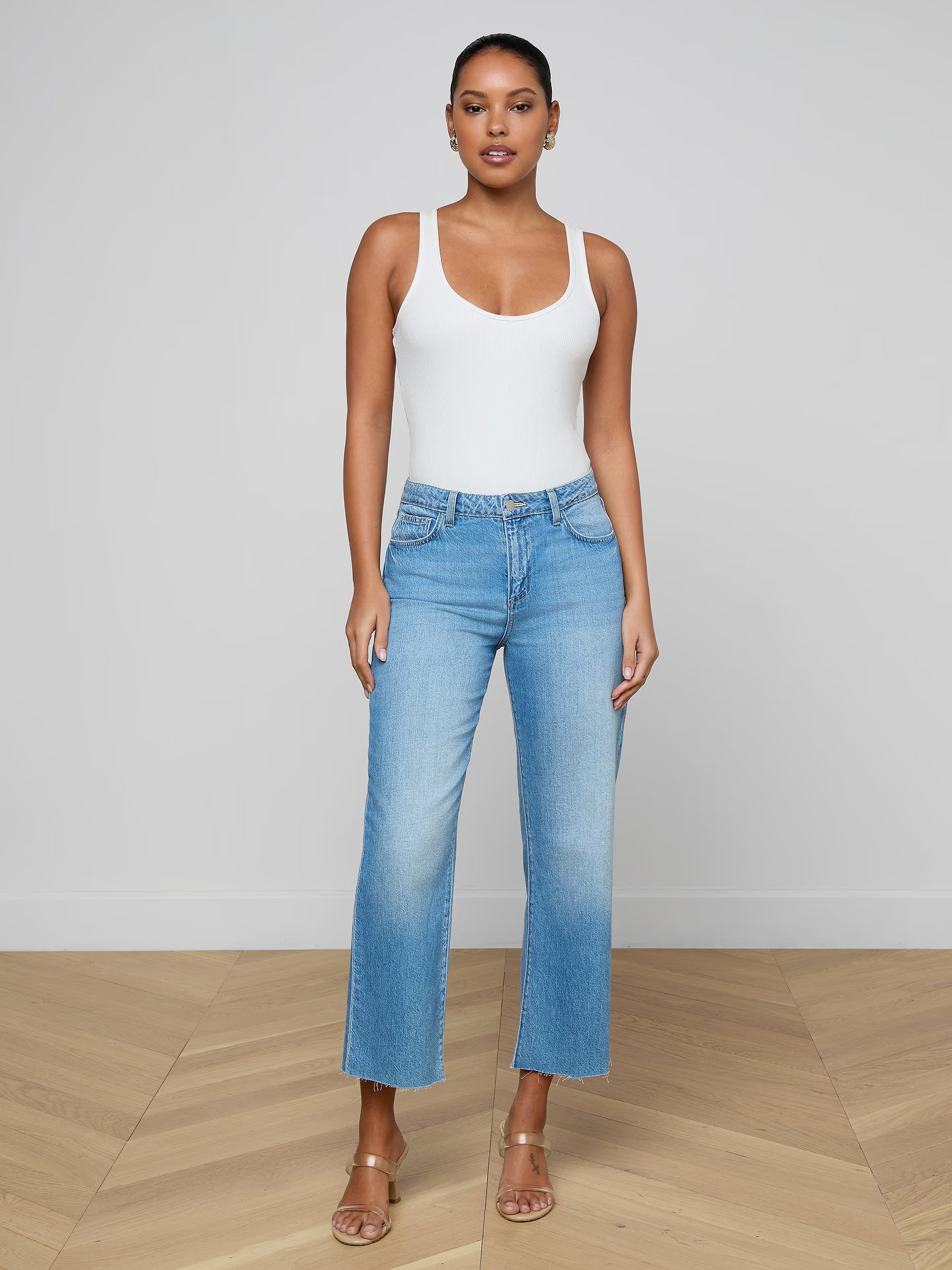 Wanda Crop Wide Leg Anaheim Denim - Cropped & Ankle L'Agence 