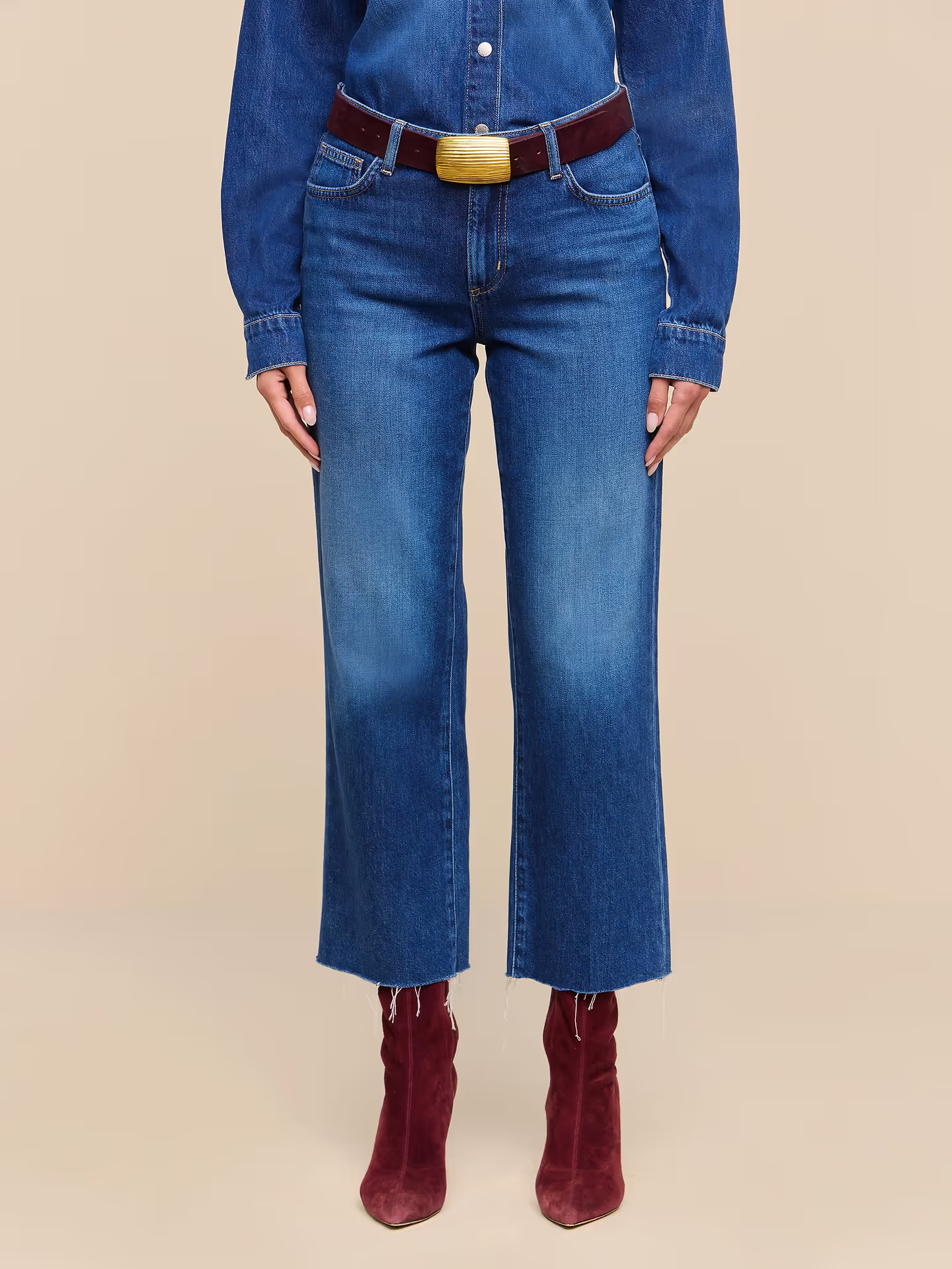 Wanda High Rise Crop Wide Leg Pant Idaho