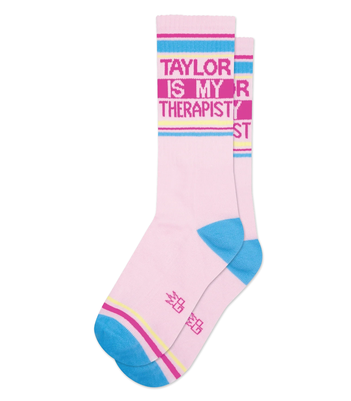 Gym Crew Socks Taylor Is My Therapist Socks Gumball Poodle 