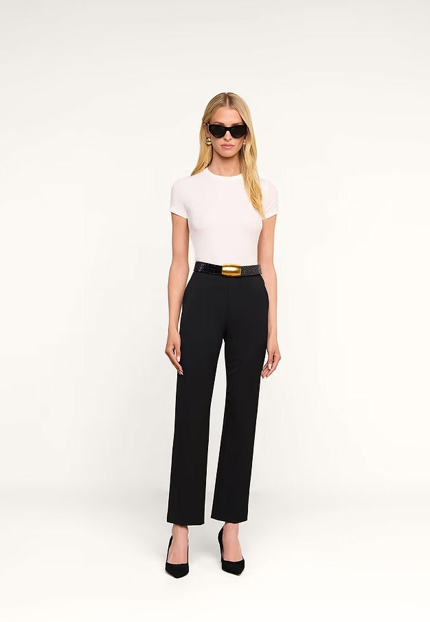 Rebel Trouser Black Pants - Trousers L'Agence 
